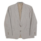 WESTBURY Mens Grey Button Closure Wool Blend Classic Jacket L Wool Blend Plain