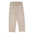 CARHARTT Mens Cotton Beige Regular Fit Straight Leg Trousers W30 L26 Workwear