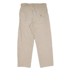 CARHARTT Mens Cotton Beige Regular Fit Straight Leg Trousers W30 L26 Workwear