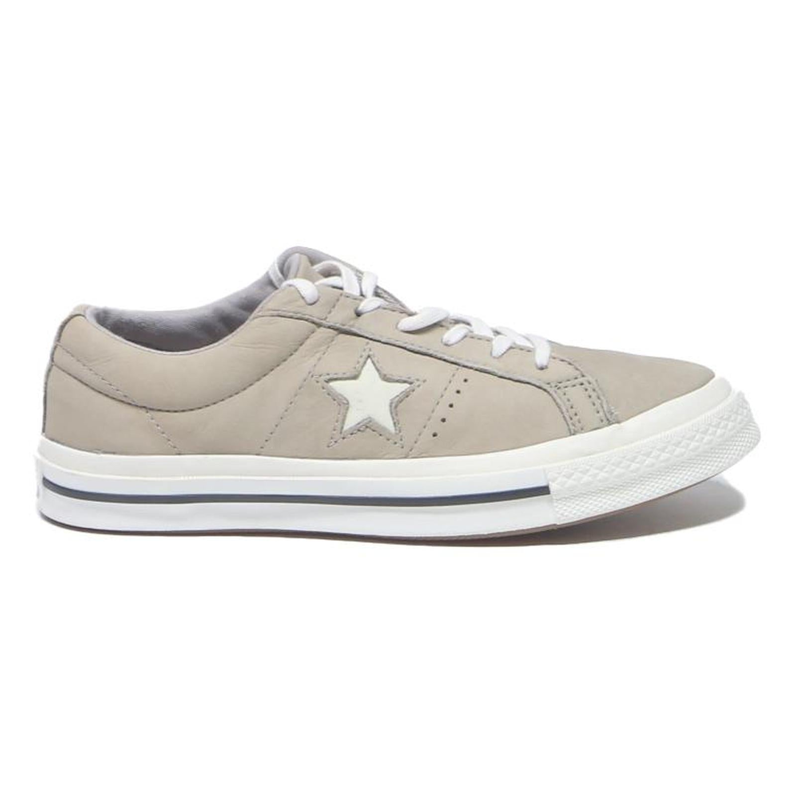 CONVERSE One Star Womens Low Top Trainers Beige Canvas UK 6 Casual Stylish