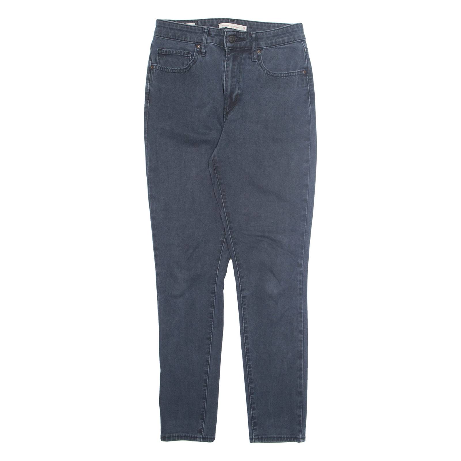 LEVI'S Womens Jeans Grey Regular Skinny W28 L26