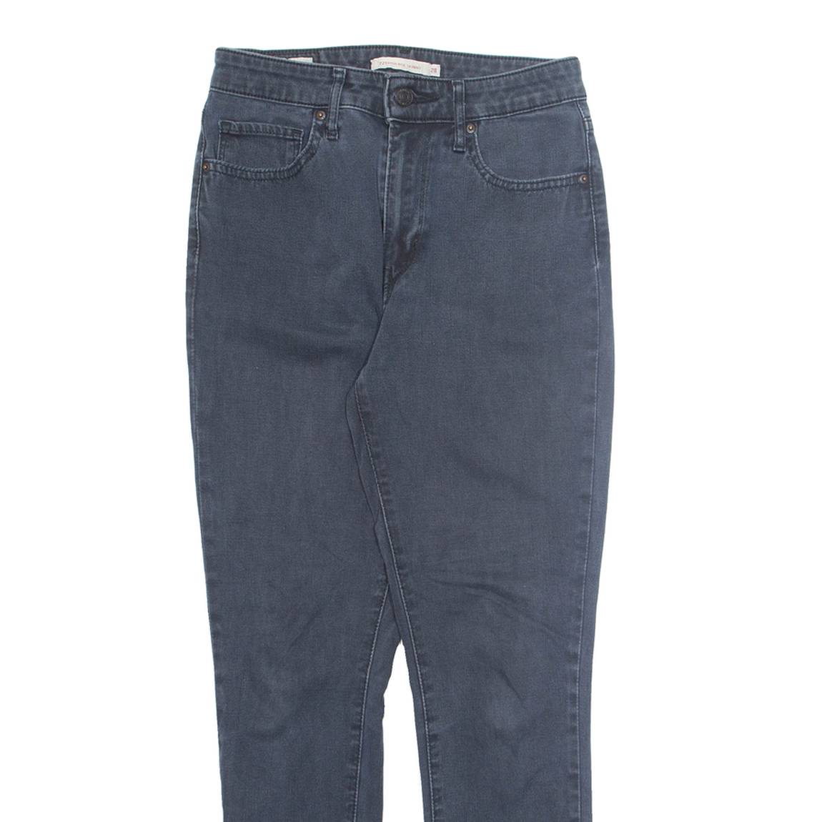 LEVI'S Womens Jeans Grey Regular Skinny W28 L26
