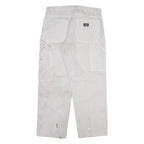 DICKIES Carpenter Mens Trousers Grey Regular Straight W34 L29
