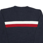 CHAPS RALPH LAUREN Mens Navy Blue & Red Patterned Cotton Jumper Crew Neck Basic