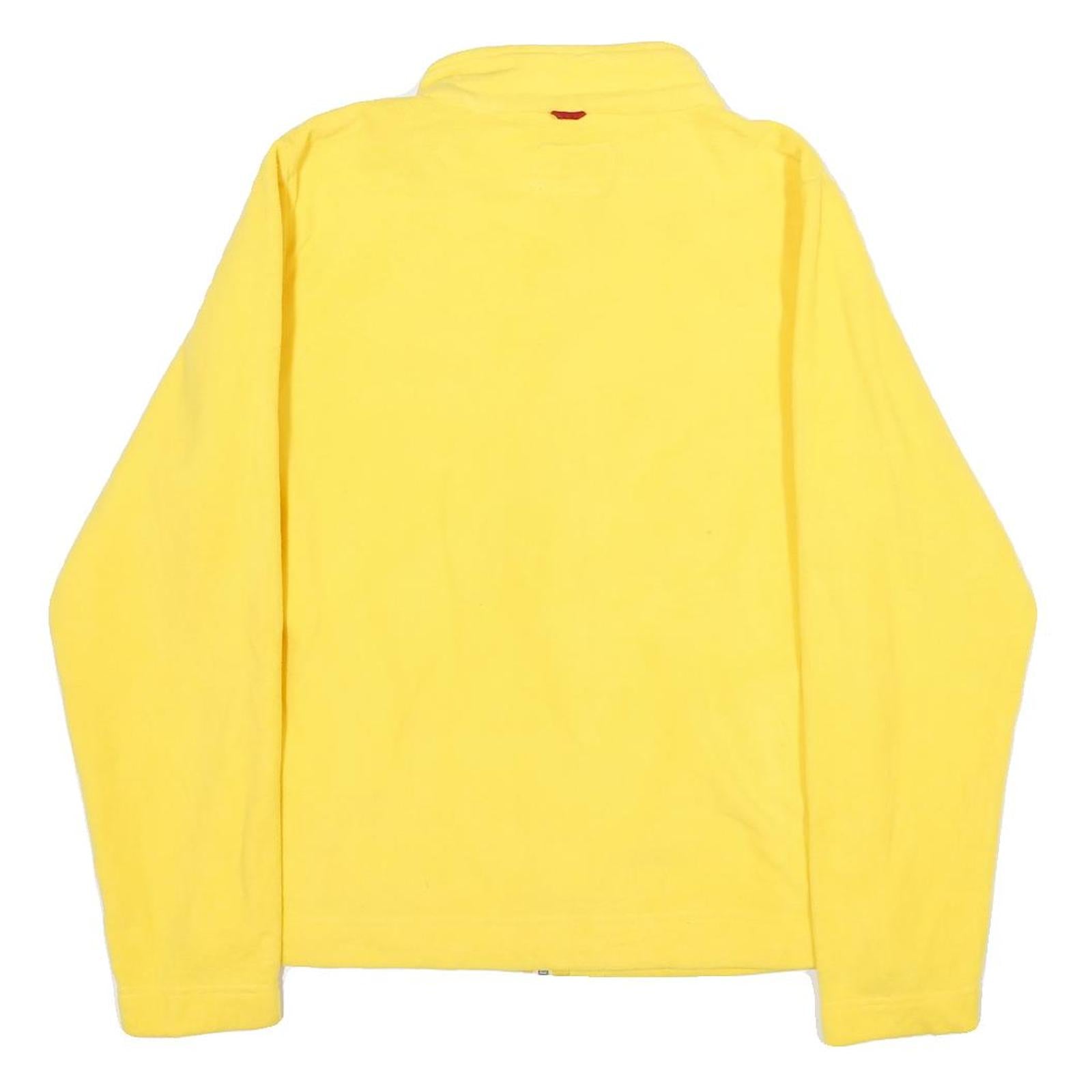 NFL Mens Yellow Zip Jacket M Polyester Plain Casual Sportswear Lightweight