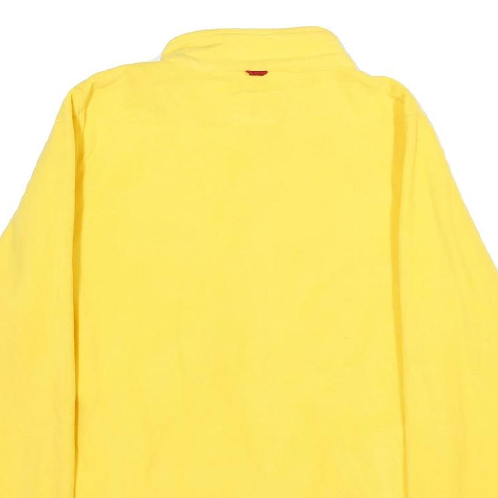 NFL Mens Yellow Zip Jacket M Polyester Plain Casual Sportswear Lightweight