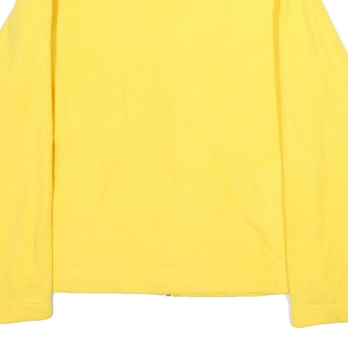 NFL Mens Yellow Zip Jacket M Polyester Plain Casual Sportswear Lightweight