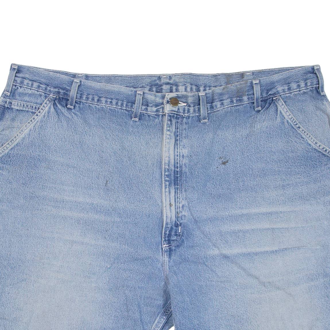 CARHARTT Mens Workwear Shorts Blue Relaxed 2XL W44