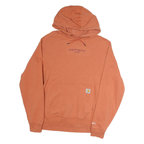 CARHARTT Womens Orange Hoodie L Cotton Pullover Casual Everyday Wear
