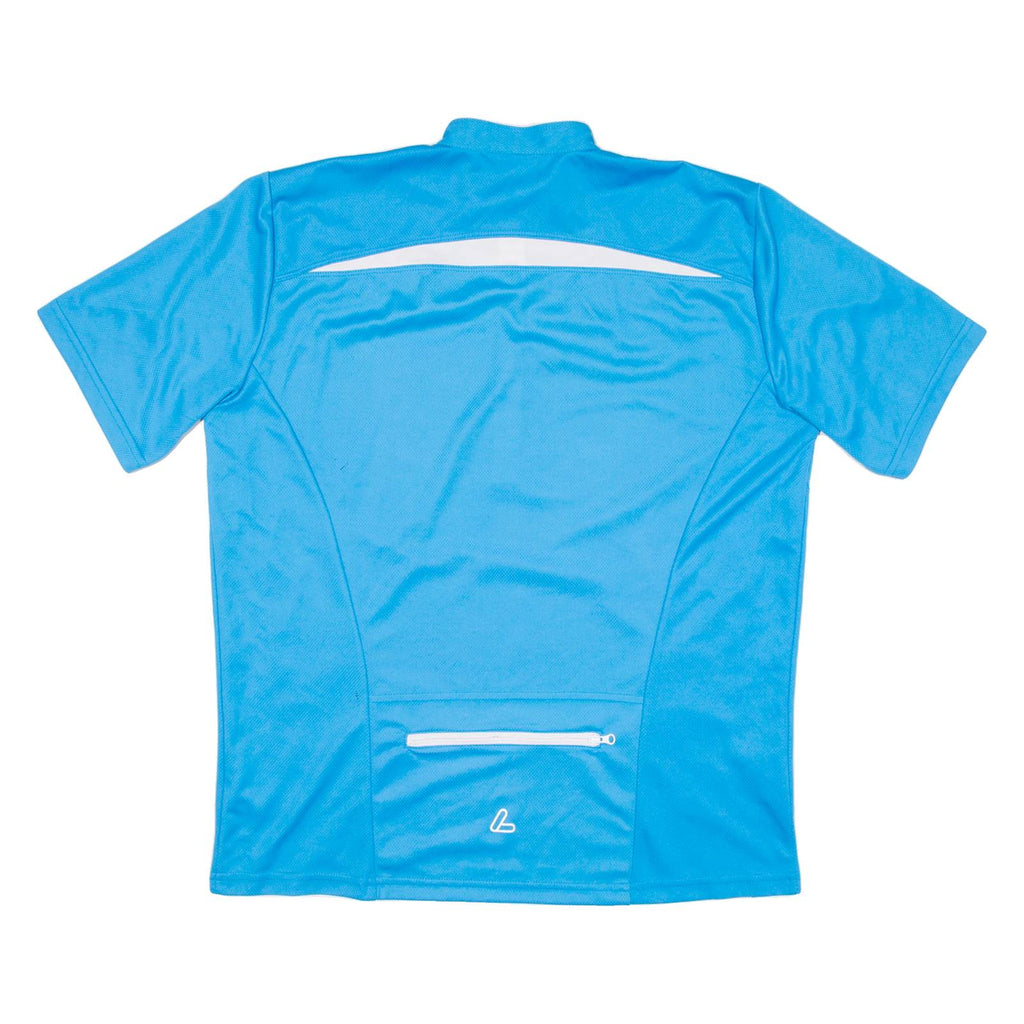 LOFFLER Cycling Mens Jersey Blue 1/2 Zip XL