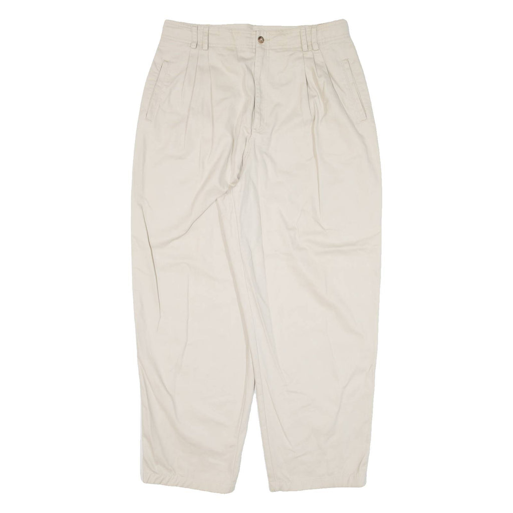 VILLAGER SPORT Womens Trousers Beige Loose Tapered W31 L27