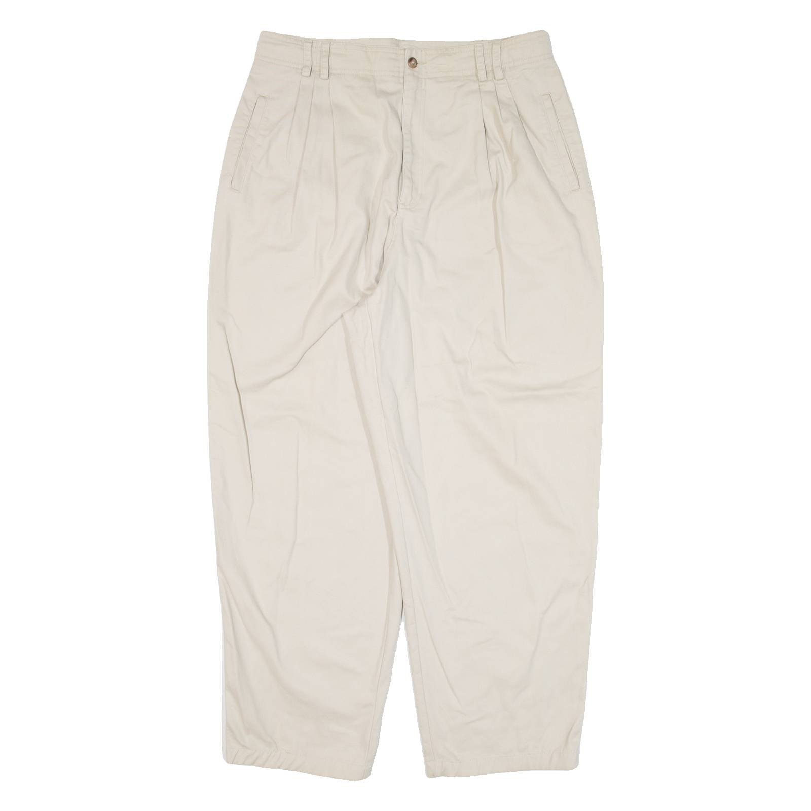 VILLAGER SPORT Womens Trousers Beige Loose Tapered W31 L27