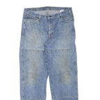 DICKIES Mens Regular Blue Denim Jeans W36 L34 Workwear Pocket Zip Closure