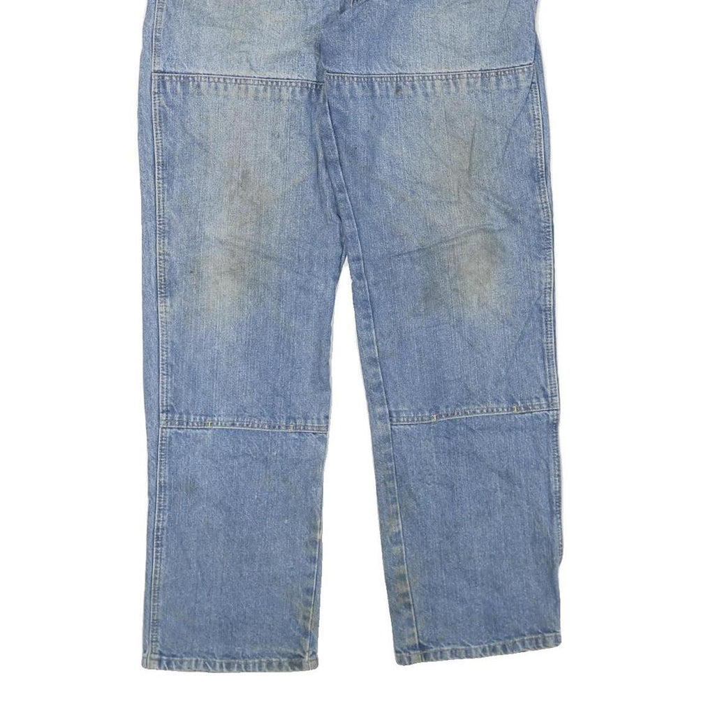 DICKIES Mens Regular Blue Denim Jeans W36 L34 Workwear Pocket Zip Closure