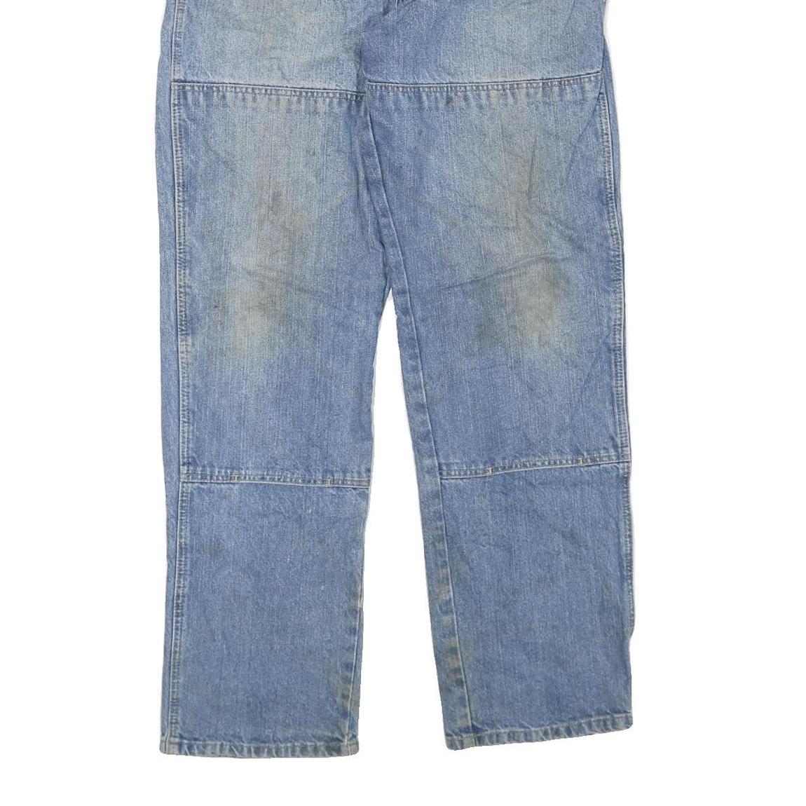 DICKIES Mens Regular Blue Denim Jeans W36 L34 Workwear Pocket Zip Closure