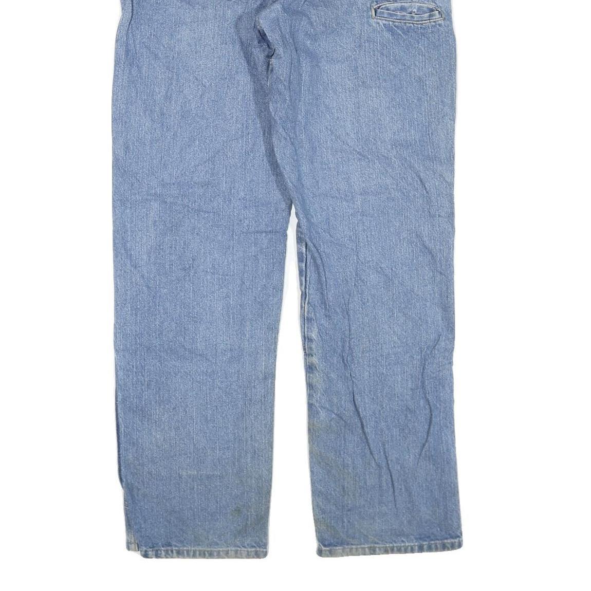 DICKIES Mens Regular Blue Denim Jeans W36 L34 Workwear Pocket Zip Closure