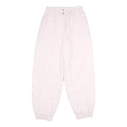 PLAYCREW Womens Cotton Blend Pink Regular Fit Tapered Trousers W24 L29 Zip