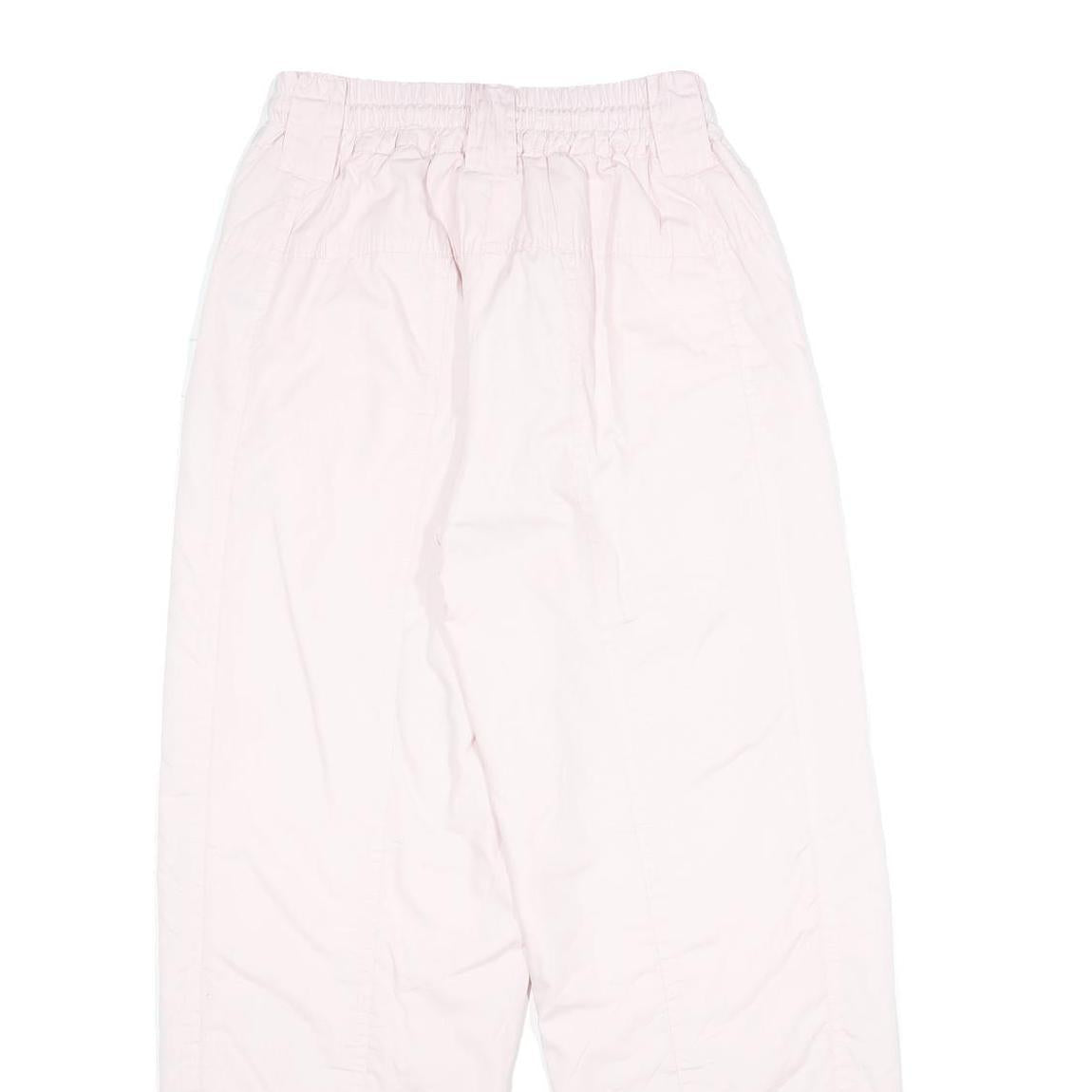PLAYCREW Womens Cotton Blend Pink Regular Fit Tapered Trousers W24 L29 Zip