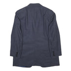CANALI Mens Blue Wool Tailored Jacket M Button Closure Classic Fit Formal Blazer