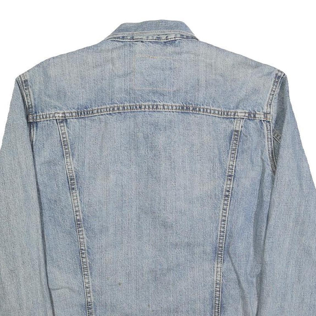 LEVI'S Mens Blue Denim Jacket M Cotton Blend Button Closure Classic Fit Retro