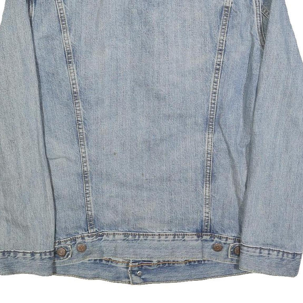 LEVI'S Mens Blue Denim Jacket M Cotton Blend Button Closure Classic Fit Retro