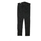 LEVI'S 512 Mens Jeans Black Slim Skinny Denim Raw W31 L31 Zip Cotton Blend