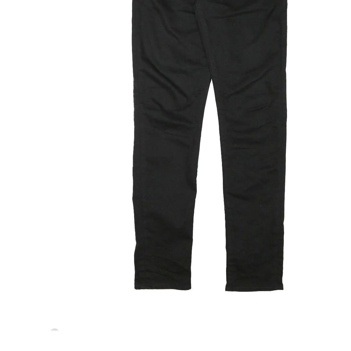 LEVI'S 512 Mens Jeans Black Slim Skinny Denim Raw W31 L31 Zip Cotton Blend