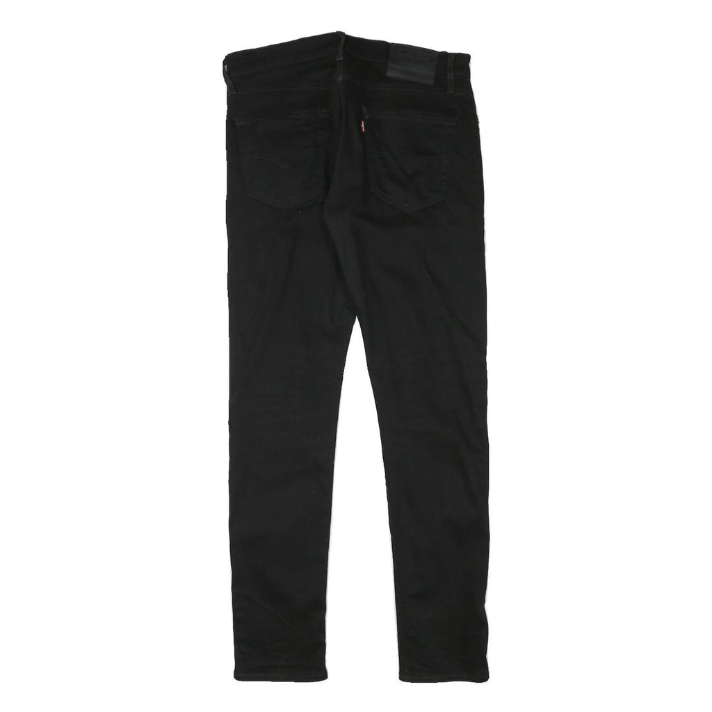 LEVI'S 512 Mens Jeans Black Slim Skinny Denim Raw W31 L31 Zip Cotton Blend