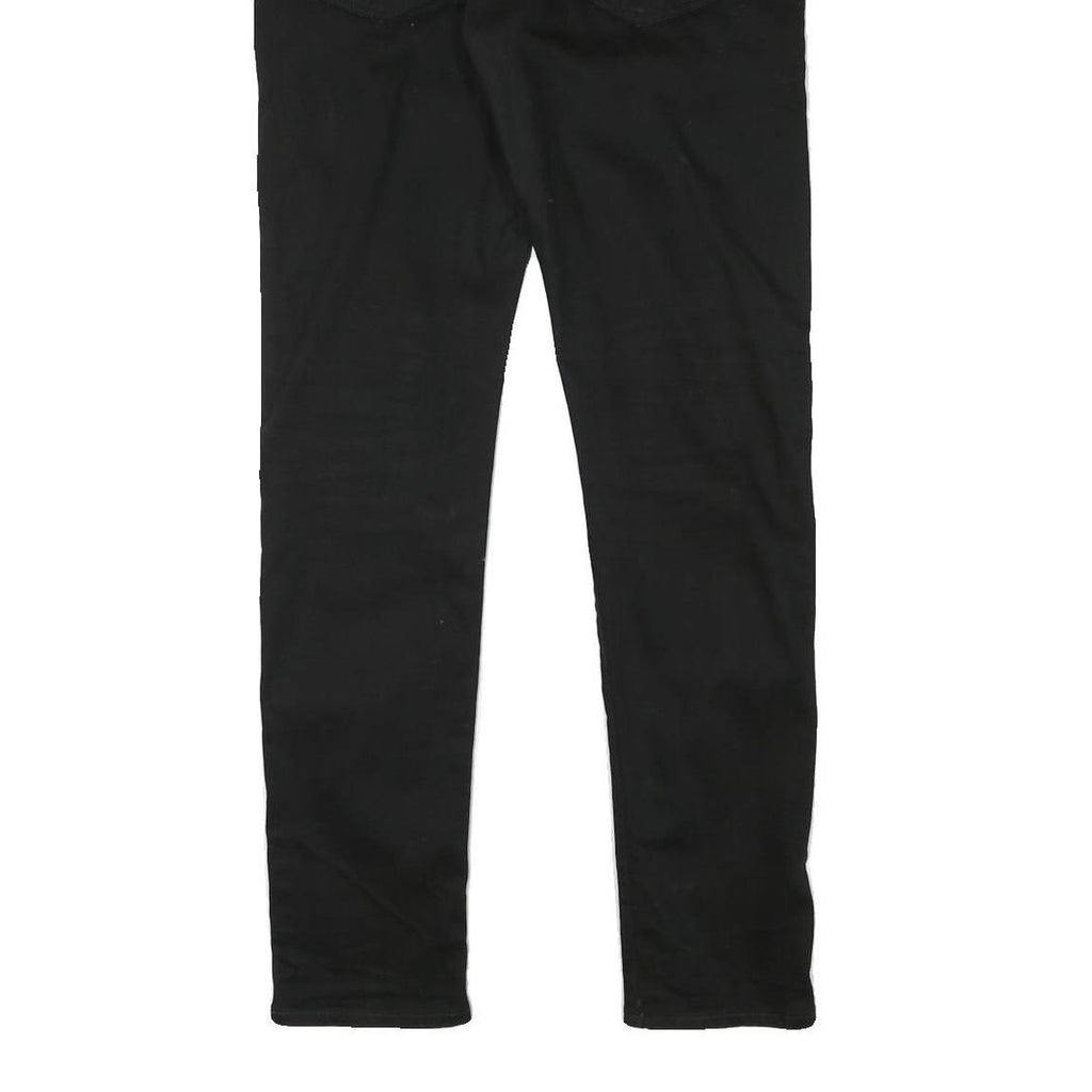 LEVI'S 512 Mens Jeans Black Slim Skinny Denim Raw W31 L31 Zip Cotton Blend