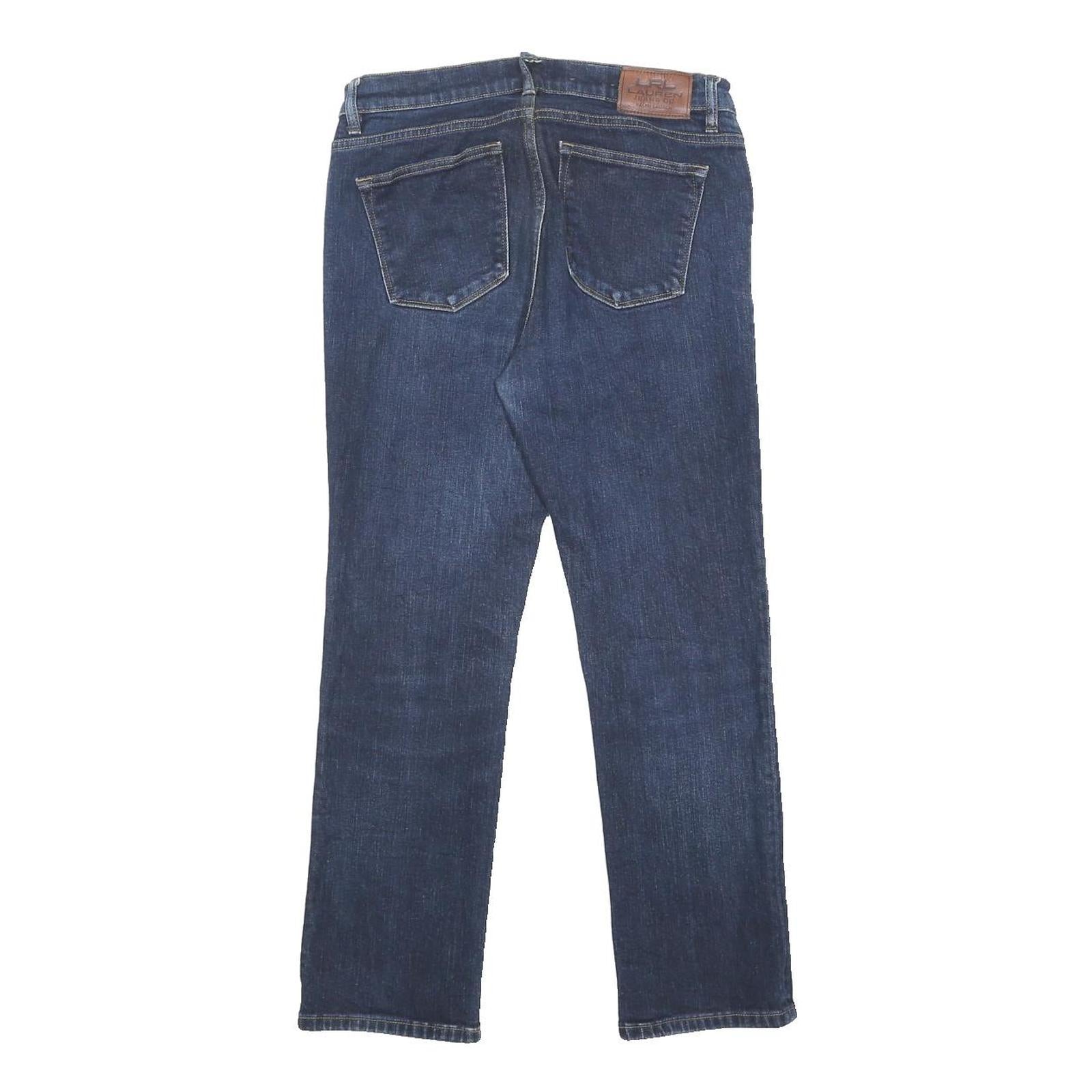 LAUREN RALPH LAUREN Womens Jeans Blue Regular Straight Denim Medium W30 L26