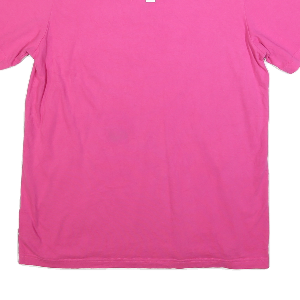 ADIDAS Womens Pink L Never Daunted Graphic T-Shirt Short Sleeve Crew Neck
