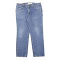 LEE Womens Jeans Blue Regular Straight Denim Medium W38 L30 Classic Zip Pockets
