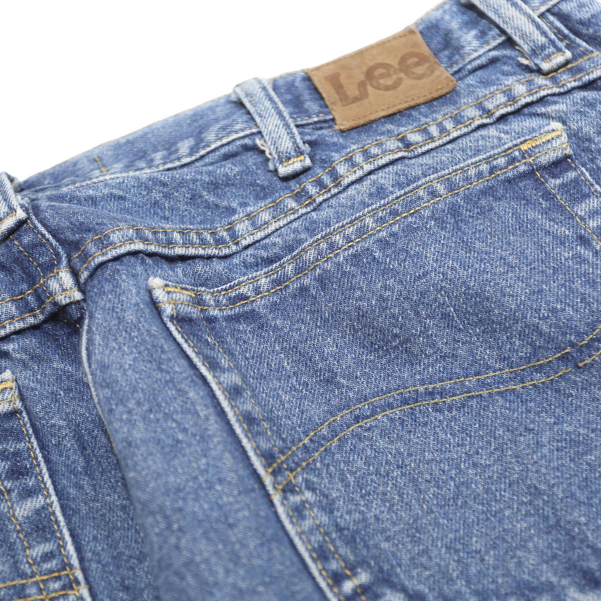 LEE Womens Jeans Blue Regular Straight Denim Medium W38 L30 Classic Zip Pockets