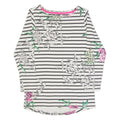 JOULES Womens Patterned Jumper White Striped Tight Knit UK 6