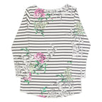 JOULES Womens Patterned Jumper White Striped Tight Knit UK 6