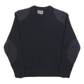 EQUIPMENTS Mens Navy Blue Plain Crew Neck Basic Knit Jumper M Wool Blend