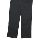 DICKIES Mens Cotton Blend Black Slim Straight Trousers W30 L30 Workwear Casual