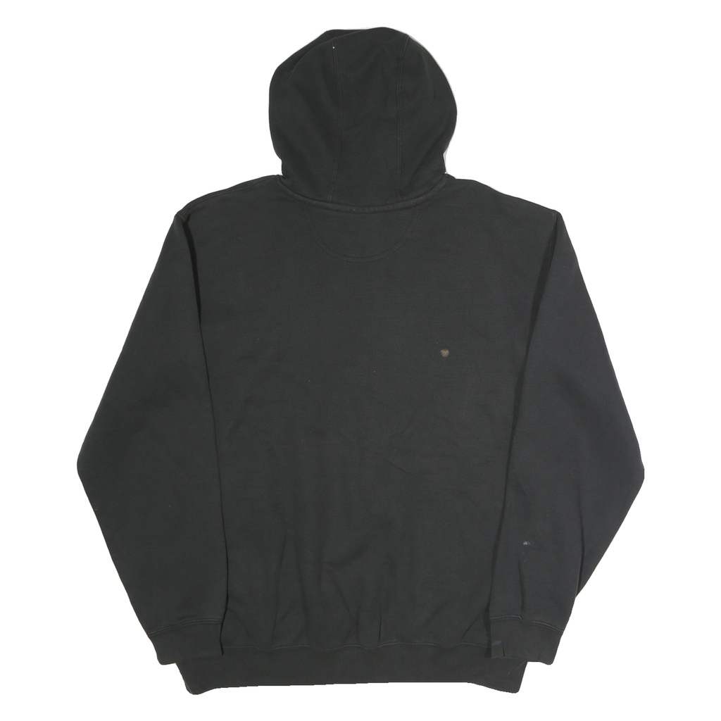 CARHARTT Mens Black Hoodie L Cotton Casual Workwear Pullover Pocket