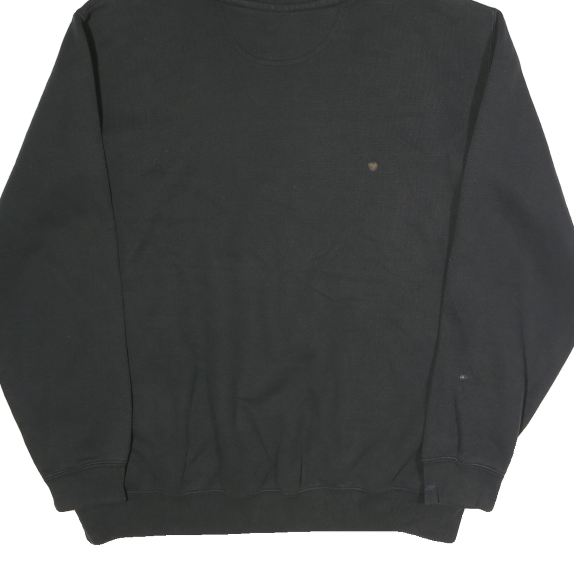 CARHARTT Mens Black Hoodie L Cotton Casual Workwear Pullover Pocket