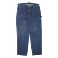 DICKIES Mens Regular Fit Blue Denim Jeans W40 L34 Cotton Blend Zip Pockets