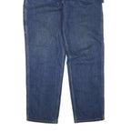 DICKIES Mens Regular Fit Blue Denim Jeans W40 L34 Cotton Blend Zip Pockets