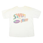 MAGIC Mens White Swept Away Graphic T-Shirt XL Short Sleeve Crew Neck Casual