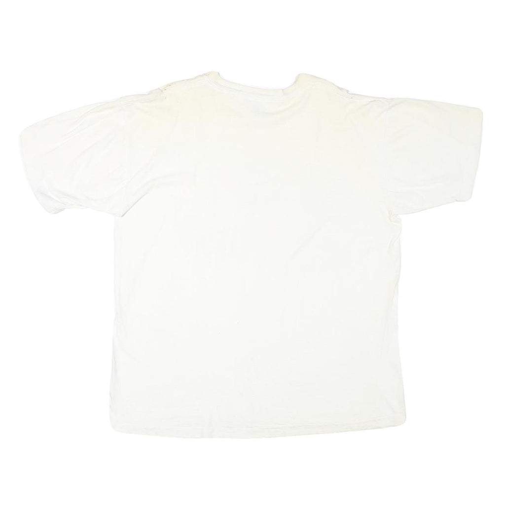 MAGIC Mens White Swept Away Graphic T-Shirt XL Short Sleeve Crew Neck Casual