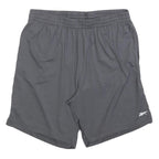 REEBOK Mens Shorts Grey Casual Polyester L W30 Speedwick Athletic Wear
