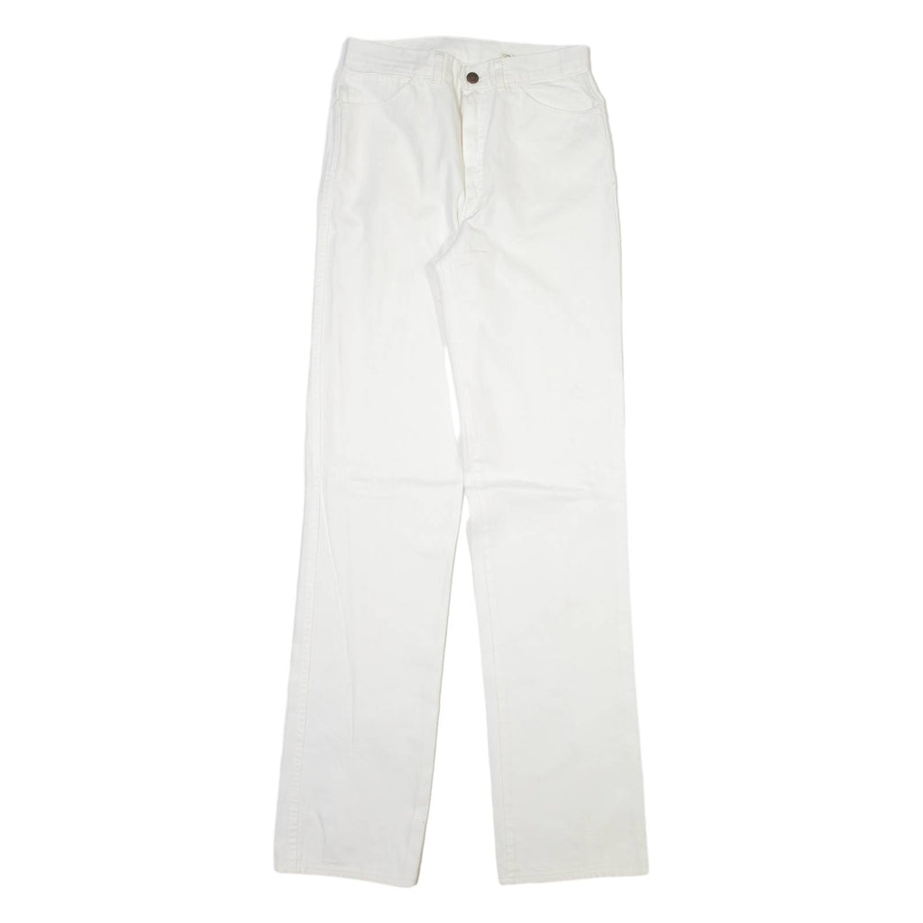Womens Trousers White Slim Straight W26 L33