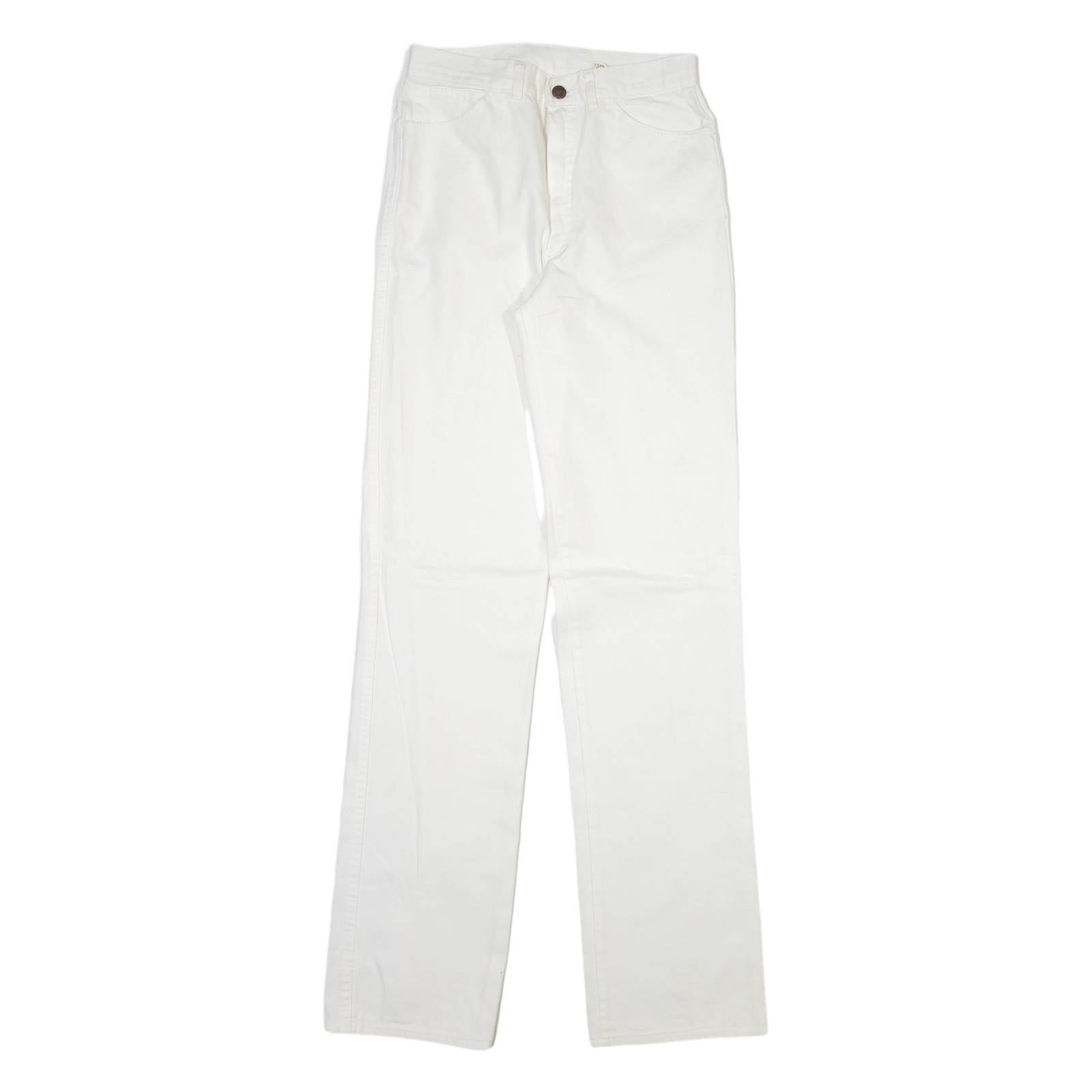 Womens Trousers White Slim Straight W26 L33
