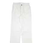 Womens Trousers White Slim Straight W26 L33