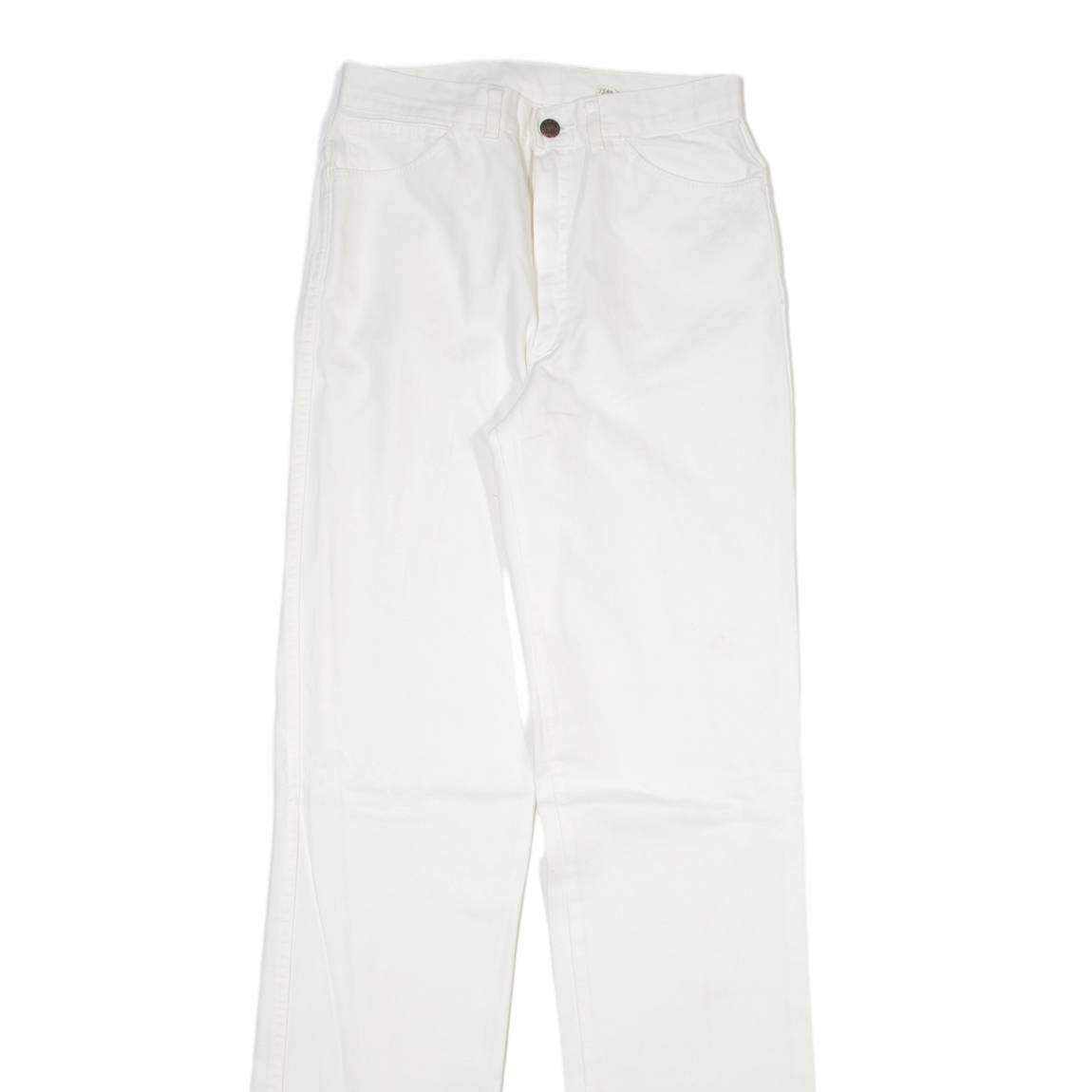 Womens Trousers White Slim Straight W26 L33