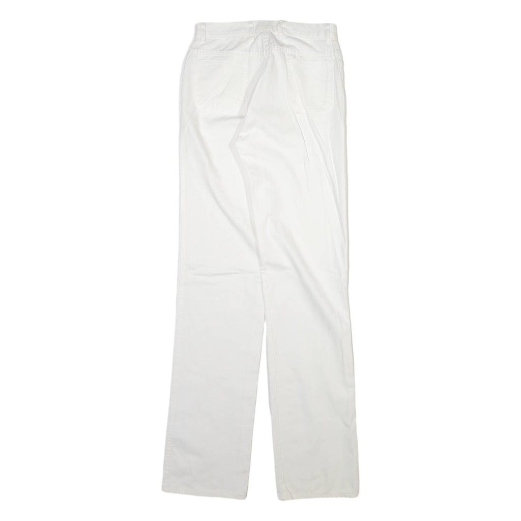 Womens Trousers White Slim Straight W26 L33