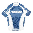 HINCAPIE Mens Blue & White Penn State Cycling Jersey M Short Sleeve Zip Collar